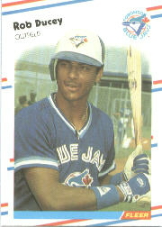 1988 Fleer Baseball Cards      107     Rob Ducey